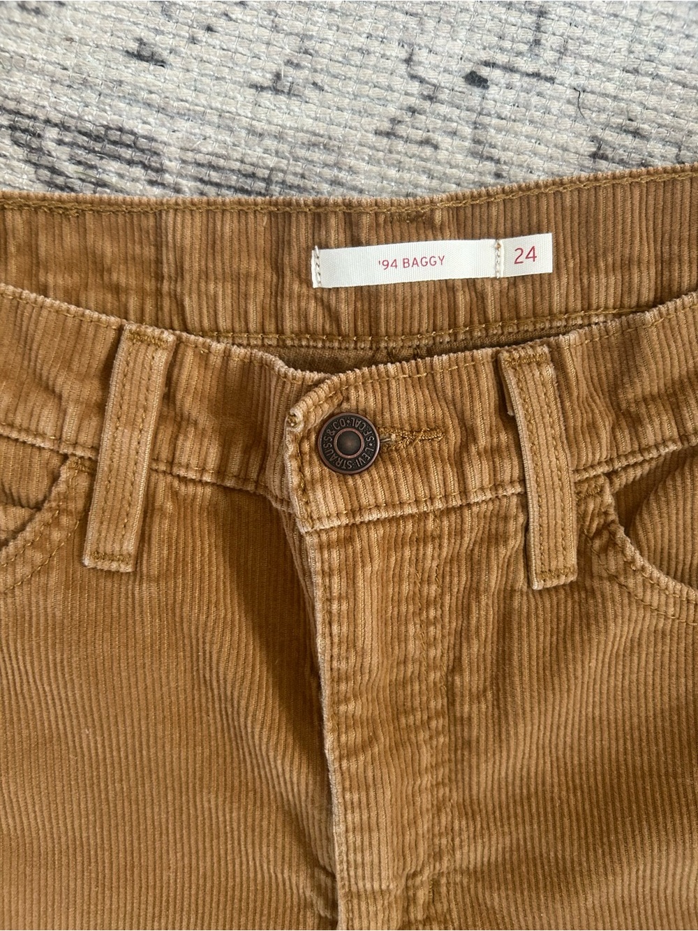 '94 Baggy Womens Levi Corduroy Pants - Brown